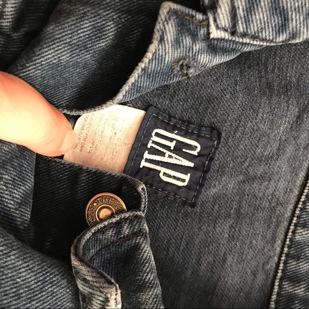 Gap Denim Jacket Button Up Coat - image 7